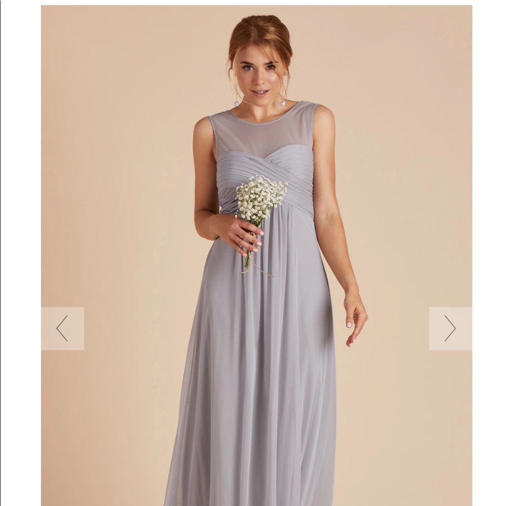 Maternity Bridesmaid Dress - Silver / Grey